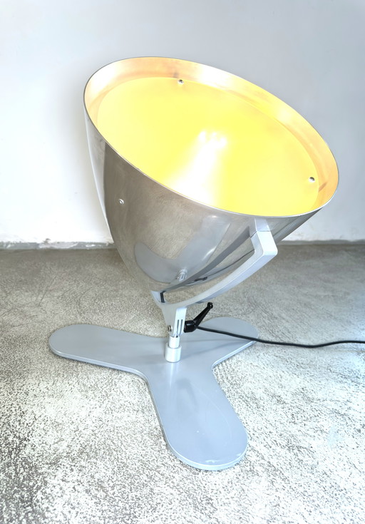 FARO 'BASE 2' BODENLEUCHTE VON HANNES WETTSTEIN FÜR PALLUCCO, ITALIEN, 1980er Jahre