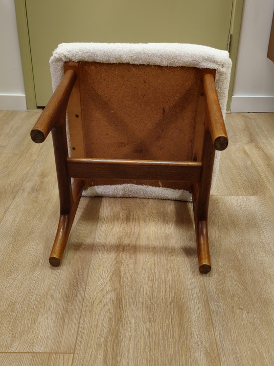 Image 1 of Vintage Danish Teak Footstool Bench Hocker Footstool Stool Stool Teddy Teak