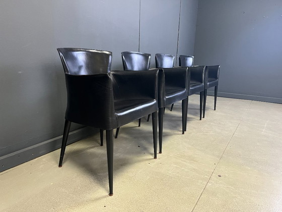 Image 1 of Vela eetkamerstoelen van Carlo Bartoli voor Matteo Grassi, jaren 80.