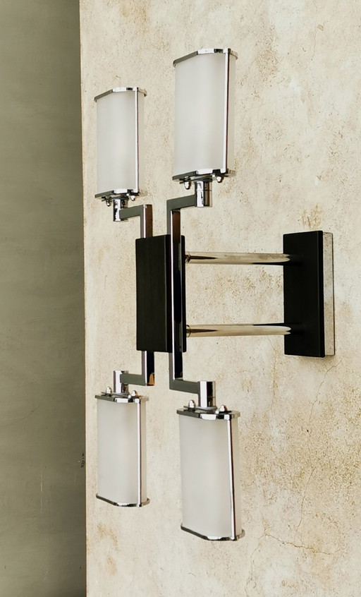 Lámpara de techo/pared de estilo Bauhaus de 4 lámparas.