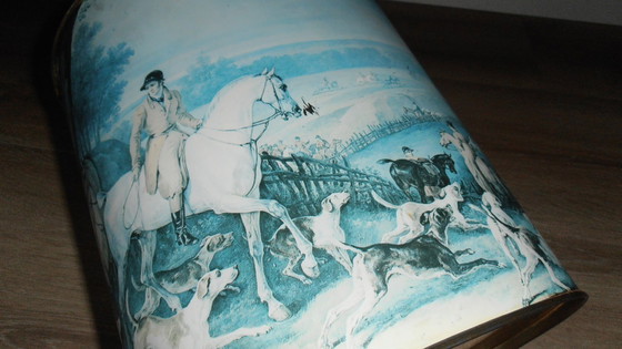 Image 1 of Massilli France, Mid - Century - umbrella stand with 'the hunt'