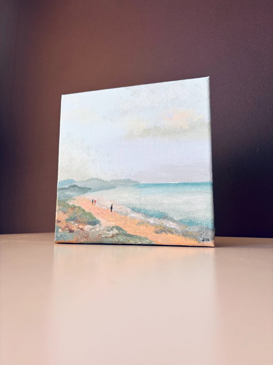 Image 1 of Soothing beach scene with sea and soft colors – Sky and Sand 5