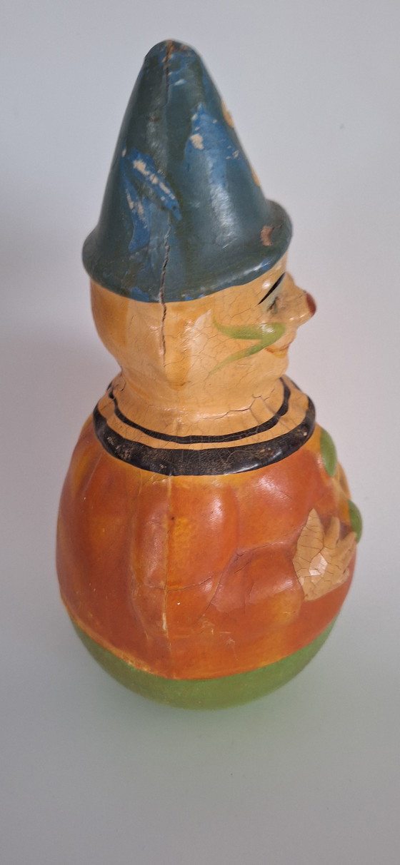 Image 1 of Unique collection of antique Roly Poly Shoe Hut clowns