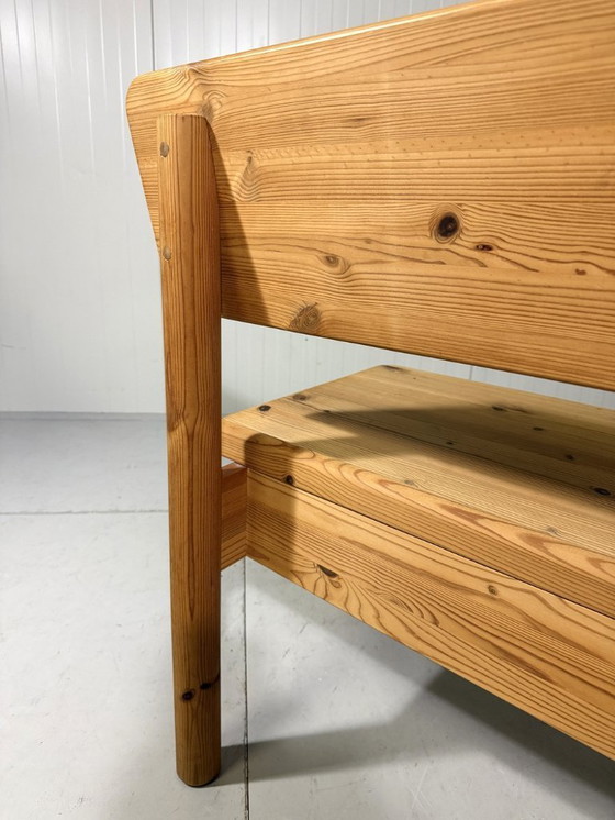 Image 1 of Korup Stolefabrik solid pine bench with storage Denmark