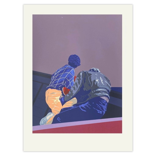 Charles PASCAREL En bâteau Siebdruck 1986