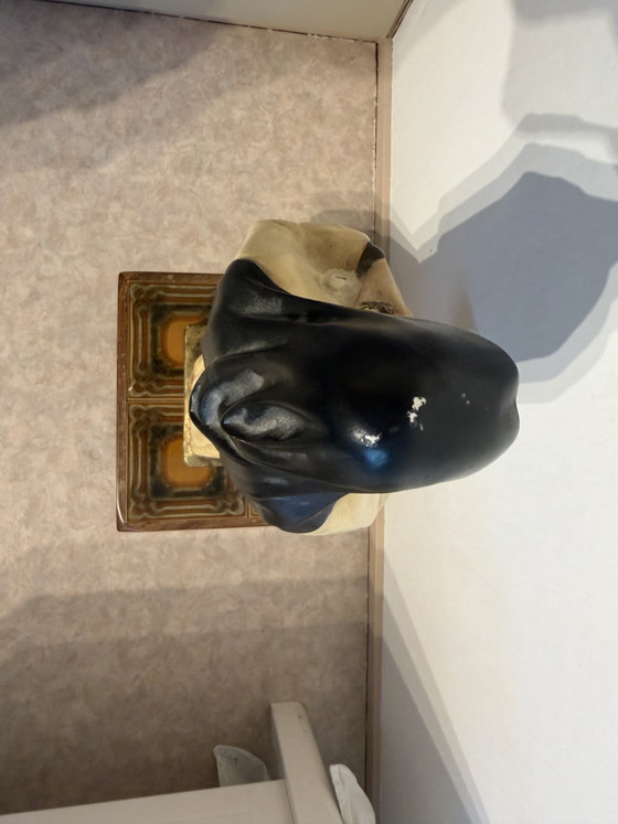 Image 1 of Large Antique Plaster Statue of St. Theresa 63 cm