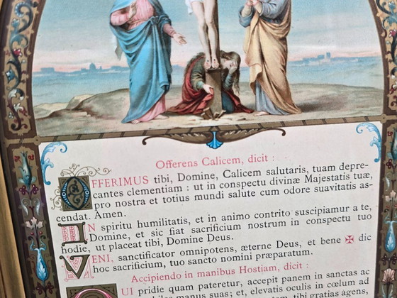Image 1 of Altar Canon (Altar Cards (Tabellae Lavabo) 19th Century