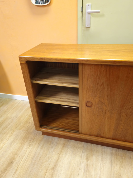 Image 1 of Set of 2 Silkeborg Teak Sideboards Sliding Door Cabinets