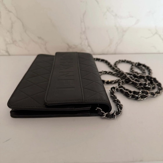 Chanel Wallet on Chain embossed Chanel – Wallets & small leather goods, Leather (photo 4 of 15)