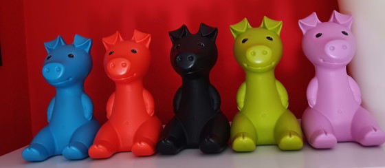 Image 1 of Complete PS serie GULLGRIS piggy bank IKEA 1980