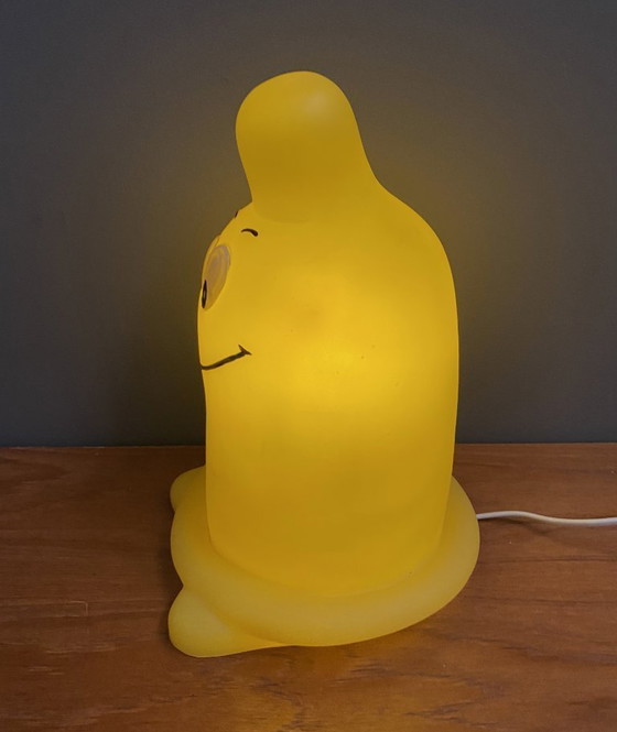 Image 1 of Gele tafellamp van Melek Fecht, model condoom