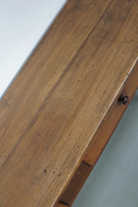 Image 1 of Antiker französischer Beistelltisch im Landhausstil aus Obstbaumholz, 19. Jahrhundert