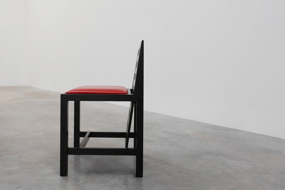 Image 1 of Ensemble de 4 chaises de salle à manger DS3 par Charles Rennie Mackintosh pour Atelier international, Italie, années 1970
