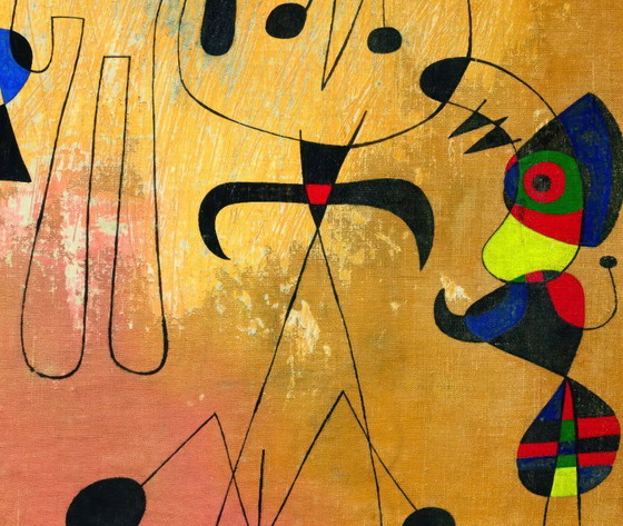 Image 1 of Donne, Luna, Stelle - Joan Miró 1949 manifesto 70 × 100 cm