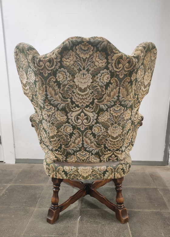 Artifort Fauteuil F297 (1949) Met Gobelin Bekleding – Textile, Wood (photo 4 of 7)