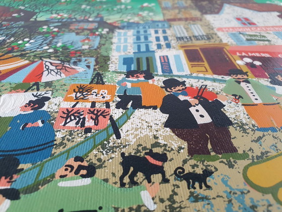 Image 1 of Szene Aus Dem Leben In Montmartre, Signiert Pero Im Jahr 1976