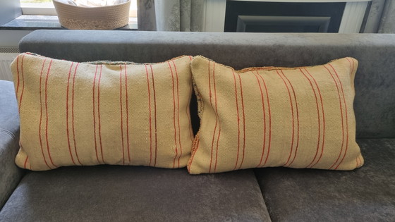 Image 1 of Berber Kelim cushions, vintage cushion set