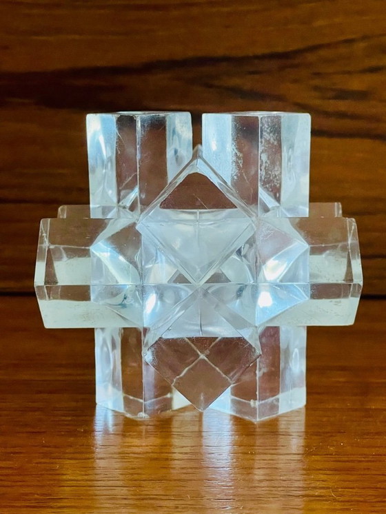 Image 1 of Vintage, vetro acrilico, puzzle di diamanti, anni '70 circa