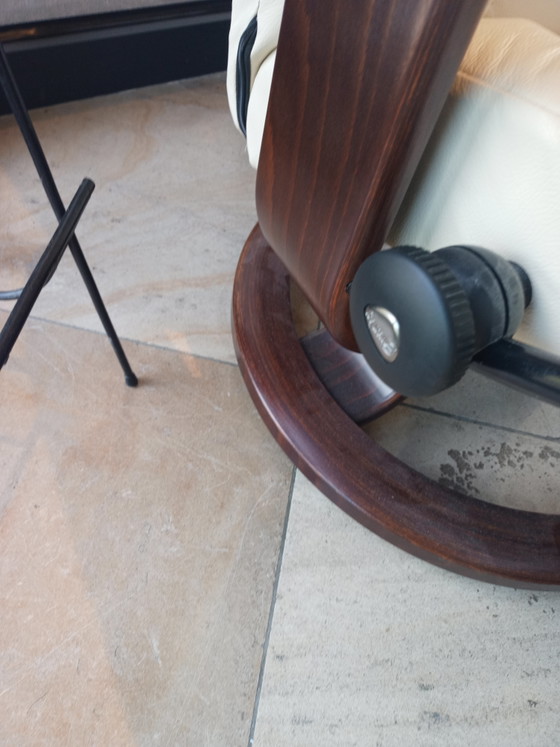 Stressless Ekornes Consul Maat Medium Met Voetenvankje – Fauteuils, lamine, Leather (photo 6 of 13)
