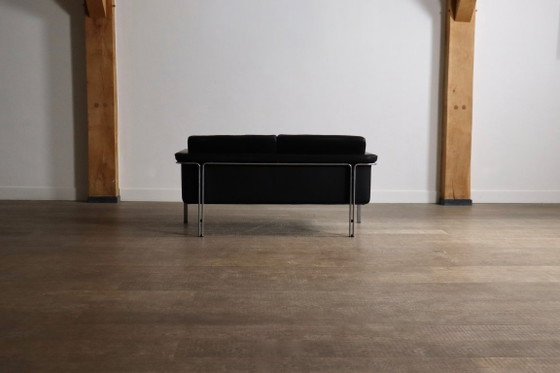 Horst Brüning Model 6912 Canapés 2 places en cuir noir pour Kill International, Allemagne 1967 – Leather (photo 9 of 14)