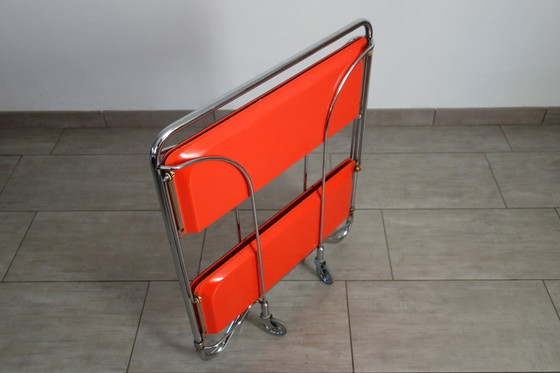 Image 1 of Carrello pieghevole arancione, Bremshey, 1970