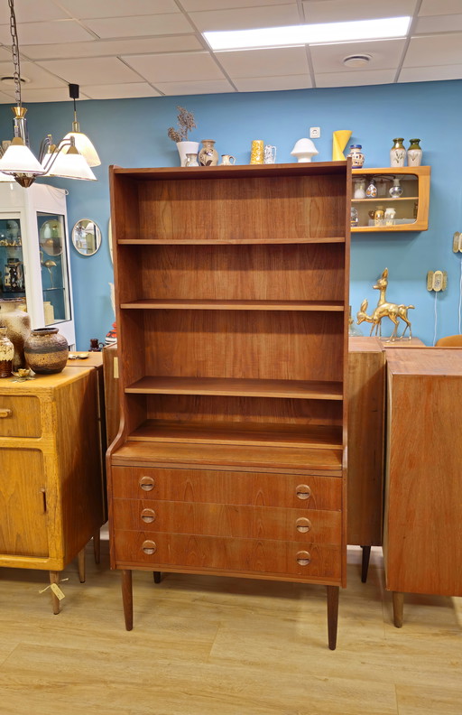 Librería danesa vintage Cómoda abierta