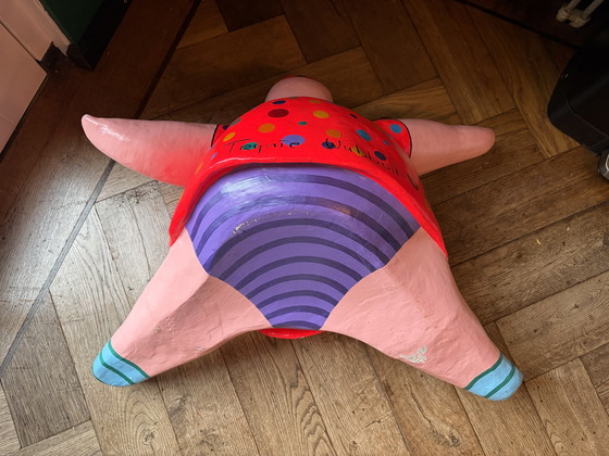 Image 1 of Lady in an orange dress by Trijnie Wubbolt