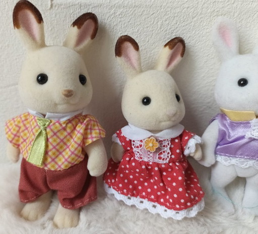 Lote de colección de 5 figuras de conejos Sylvanians Epoch