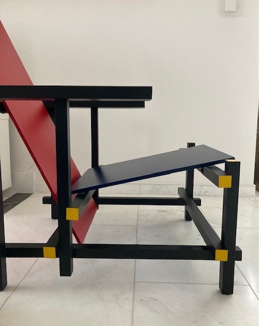 Image 1 of Rot-blauer Stuhl Gerrit Rietveld