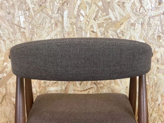 Image 1 of 60s 70s teakhouten fauteuil bureaustoel Th. Harlev voor Farstrup 60s