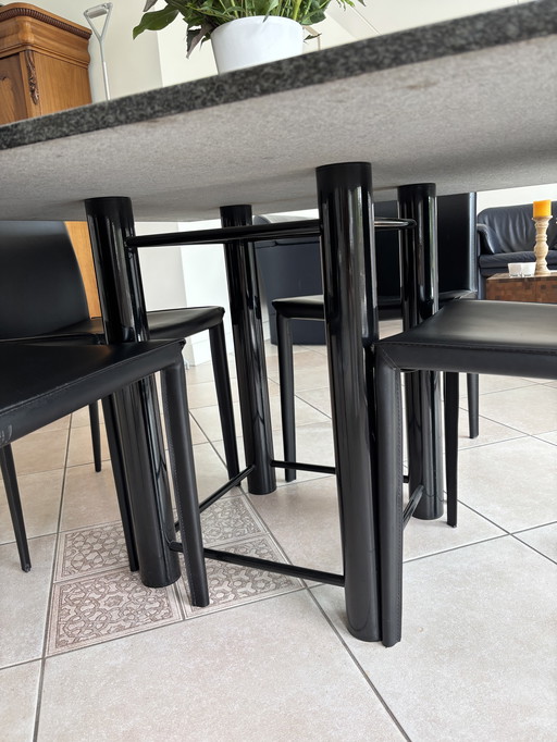 Beautiful luxury solid granite designer table