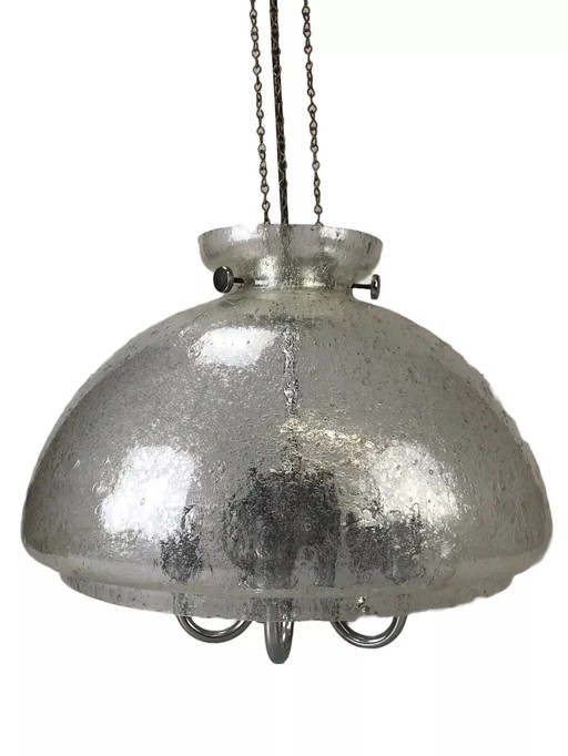 60's 70's Lampe Lampe de plafond Suspension Doria Verre Space Age Design