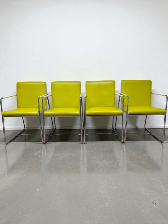 Image 1 of Leolux Spring dining chairs (set of four)