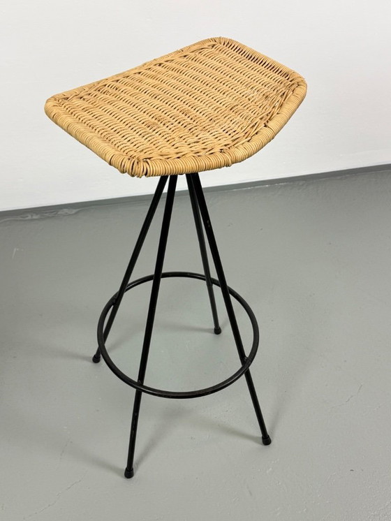 Image 1 of Taburetes de bar italianos de los años 60 (juego de 4)