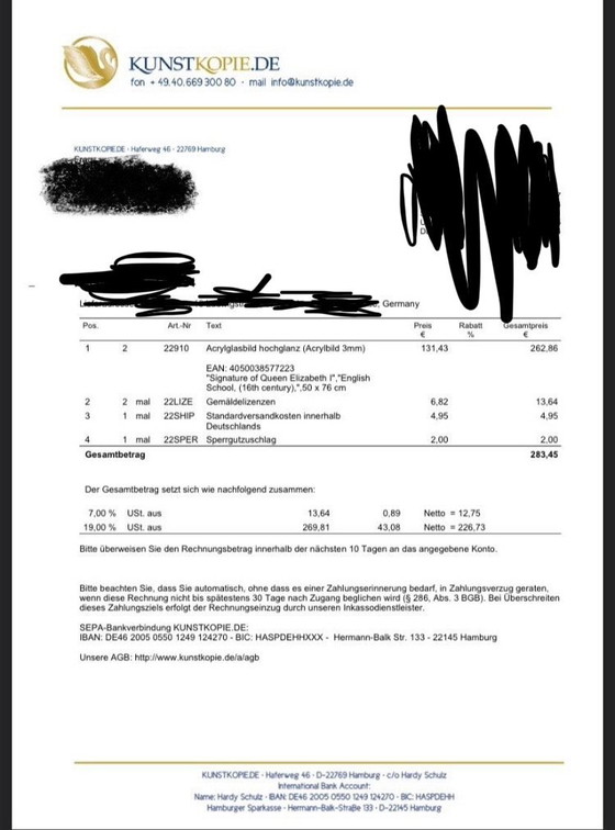 Image 1 of Historische Signatur Elizabeth I - Sammlerstück