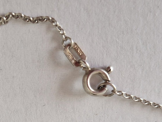 Teka - Ciondolo in argento con acquamarina e collana in argento abbinata - anni '60 – Oggetti decorativi (photo 6 of 7)