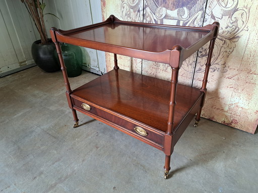 Classic Heroic Trolley, Mobile Side Table, Beverage Table Size 66x44cm and 60cm High