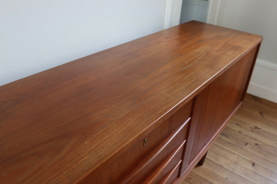 Grande credenza vintage in teak danese 1960 – Roche Bobois, Credenze, Legno (photo 8 of 13)