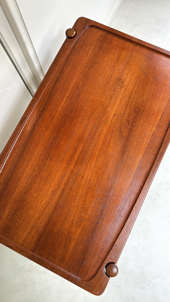 Image 1 of Vintage Deense trolley / serveerwagen ontworpen door Hans J. Wegner
