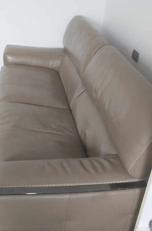 Canapé exclusif Roche Bobois avec pouf