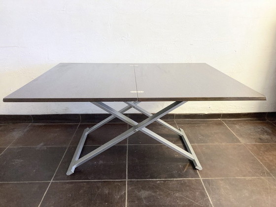 Image 1 of Eettafel / salontafel transformeerbaar meubilair Italiaans 90s design door Calligaris