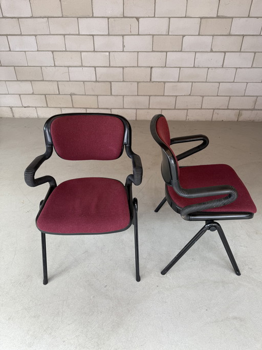 2x Chaise Vertebra par E. Ambasz & G. Piretti pour Anonima Castelli