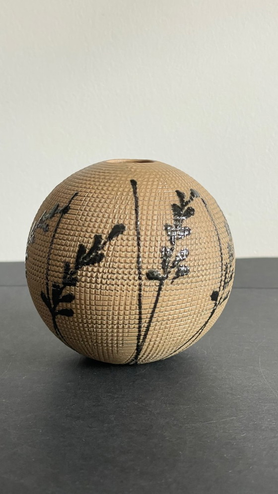 Image 1 of Vaso in gres di ispirazione giapponese, stile vintage