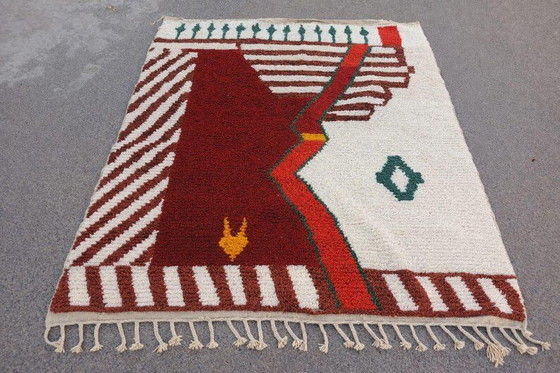 Tapis Rouge Berbère En Laine 200/270 – Wool (photo 3 of 8)