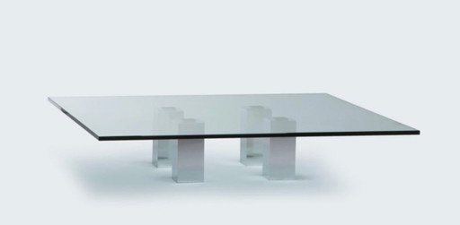 Prachtige Salon Tafel – salontafels, Aluminium, Glass