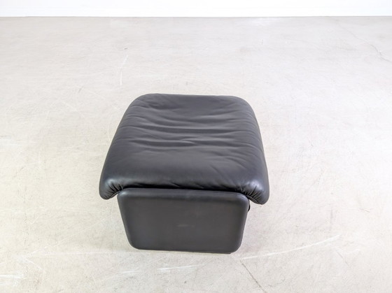 Image 1 of Pouf originale De Sede DS 2018, in pelle, design nero