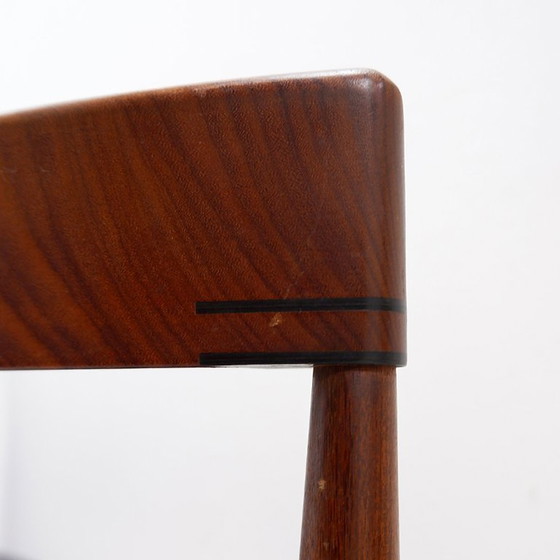 Image 1 of Juego de 4 sillas “rondette” de teca de Hans Olsen para Frem Røjle, 1950