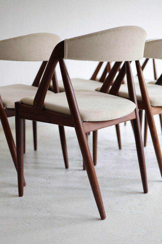 Image 1 of Set of 6 dining chairs model 31, Kai Kristiansen, 1960s