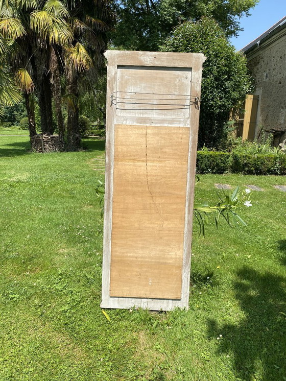 Image 1 of Houten trumeau spiegel in Lodewijk XVI stijl - 19e eeuw