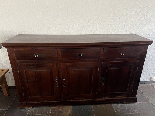 Colonial teak sideboard